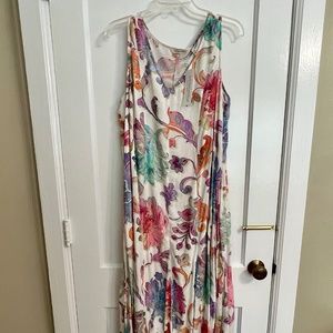 Long Soft Surroundings Flourish Dress Size XL (18)